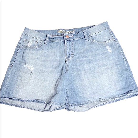 Old Navy Denim Boyfriend Jean Shorts Size 10 Blue